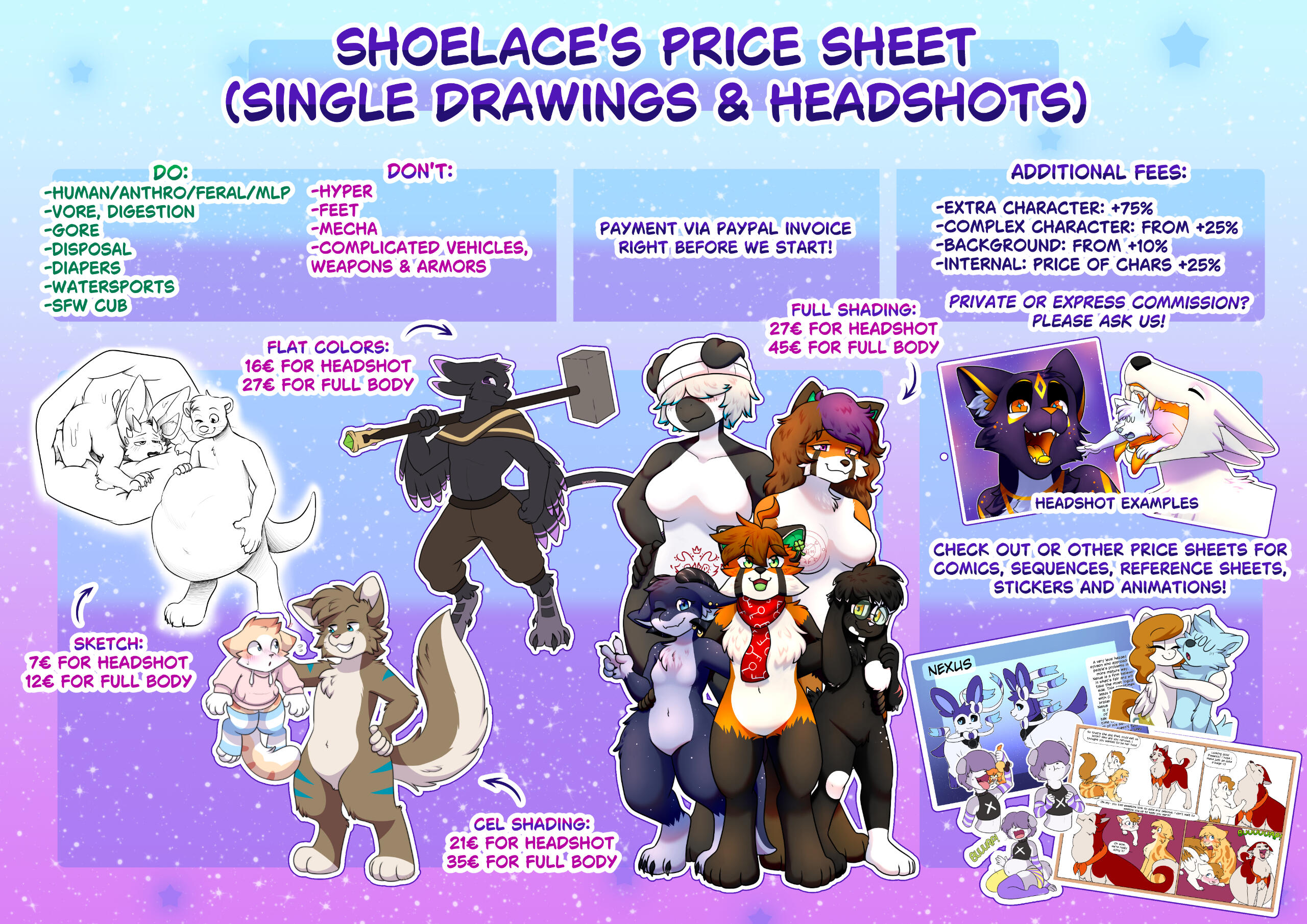 Single arts and headshots